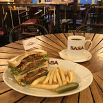 GRILL BURGER CLUB SASA - 『ABCサンド¥1300』 『Hot Coffee¥270』