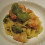 リストランテ ラ・バリック トウキョウ - 車海老と空豆のタリアテッレ