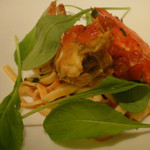 ヤマガタ サンダンデロ - ワタリガニのパスタ
      海の幸が美味しいところは、蟹やら海老やらのパスタは本当に美味しい！