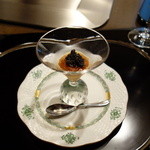 銀座うかい亭 - ボタンエビのマリネ・ベルガキャビアを添えて