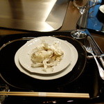 銀座うかい亭 - ホタテと松茸の暖かい逸品