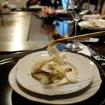 銀座うかい亭 - ホタテと松茸の暖かい逸品