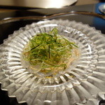 銀座うかい亭 - 真ゴチのカルパッチョ・青柚子胡椒のヴィネグレット