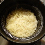 銀座うかい亭 - 食事：釜炊き昆布出汁炊き生姜ご飯