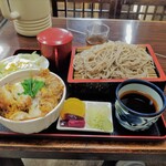 さか本 - ミニチキンカツ丼セット（\880）