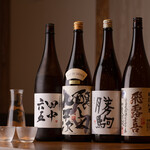 A list of sake is available on a separate sheet.