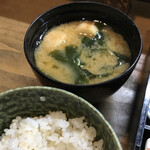幸村 - 味噌汁と雑穀米