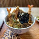 天ぷら天平 - 揚げ玉天丼