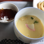 喫茶 アトリエ - 茶碗蒸しにデザートのコーヒーゼリーまで付いてドリンク代のみ。