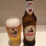 ピッツェリアバール アリエッタ - モレッティ…アルコール度は低め。あっさりの中にコクも感じます(^_^)