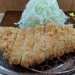 とんかつ とみた - ロースカツとキャベツ大盛り