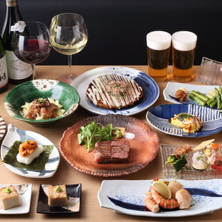 一番美味しい旬の味覚をおまかせコースで気軽にお楽しみください