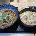 そば屋てんとろ - カツ丼かけそばセット