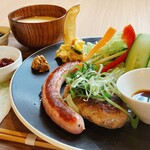 Cafe Dining Sera - 料理写真:京都ぽーく100%ハンバーグ