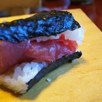 甚兵衛寿司 - 巻けない鉄火巻き