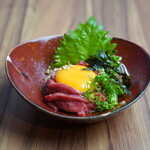 和牛焼肉食べ放題 ヤキニクギャング - 【生もん】生タンユッケ