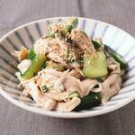 Refreshing marinated chicken and cucumber