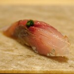 すし寿 - 銚子の釣り鯵の握り