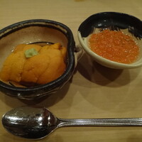 祇園にしむら - 生ウニといくら