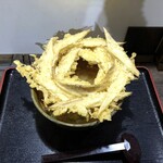 大地のうどん - ◆ごぼう天うどん（500円）・・この大きなごぼう天、何度見てもインパクトが。