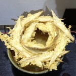 大地のうどん - ＊アップで・・ごぼう天だけで、結構お腹が膨れます。