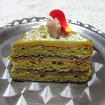 ラ メゾン ドゥ グラシアニ - デザートのピスタチオのガトー