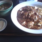 葵飯店 - 麻婆丼+ミニラーメン