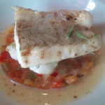 ア・ヴォートル・サンテ - 2012年某日ランチ：ふわりと上手に焼きあげたイサキは夏野菜とラタトゥイユ風ソースで