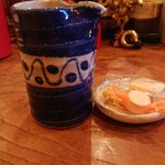 Oni Waka - 蕎麦湯とオマケのおかき