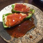 金町製麺 - ピーマンの肉詰め