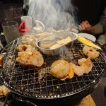 Yakiniku Tabehoudai Deaino Kakera - エリンギバター焼きは美味しかったです