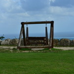 カフェくるくま - 木で作ったブランコ