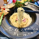 カニ蟹 crab noodle 三宮 - プレミアム蟹crab noodleトリュフ仕立て