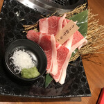 焼肉の和民 - A5黒毛和牛カルビ（1408円）