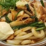 丸亀製麺 - 豚キムチぶっかけうどん 温