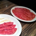 焼肉 ジャンボ - 上ロース、肩カルビ