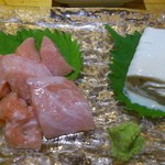 喜多屋 - この日は最高の鮪。生ゆばもついてます