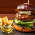 Blue cheese & honey burger