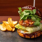 Salsa & coriander burger