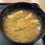 Matsuya - 味噌汁のアップ