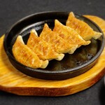 Recommended ☆ 彡 Piping hot meat Gyoza / Dumpling on the iron plate