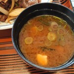 Shoujikiya - 焼き肉ランチ　のお味噌汁