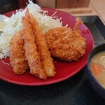 Katsuya - 海老・ヒレカツ・メンチカツ定食