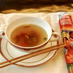 ザ・テラス - ミネストローネにグリッシーニを添えてみました