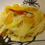 美酒肴房 松圭 - カラスミのパスタ　長ネギペペロンチーノ