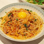 トンテキ食堂8 - カルチリ カルボ風チリトマト(800円)