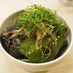 トンテキ食堂8 - なすとピーマンの揚浸し(350円)