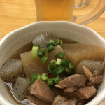 居酒屋 晩頂 - お通し　筑前煮