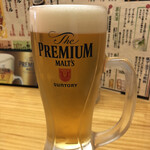 居酒屋 晩頂 - 先ずは生ビール