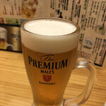 居酒屋 晩頂 - サントリープレモル生 神泡